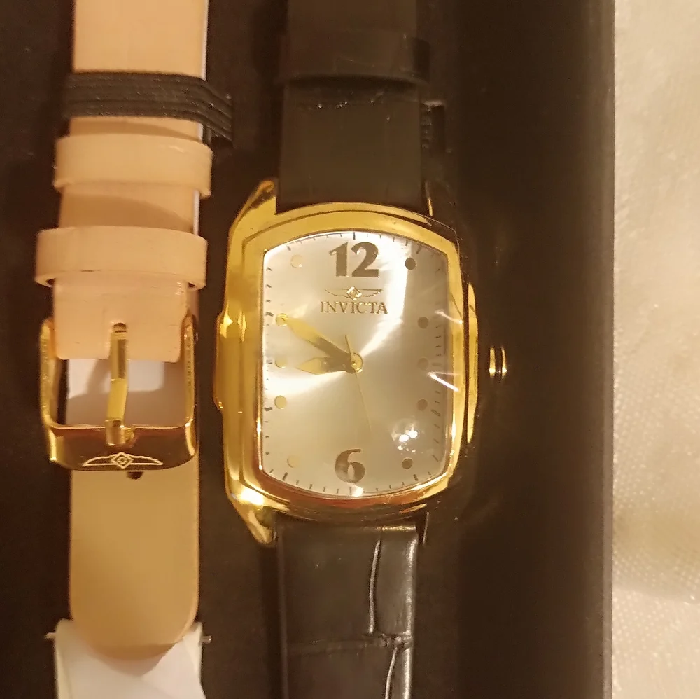Invicta Special addition black brown white gray tan band women's watch